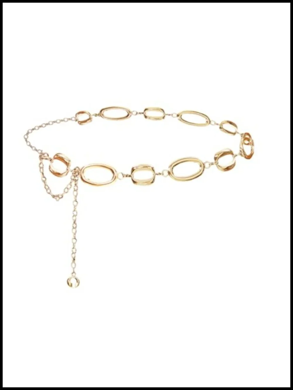 Chunky Chain Waist Belt Silver Body Chain Metal Belt for Dress